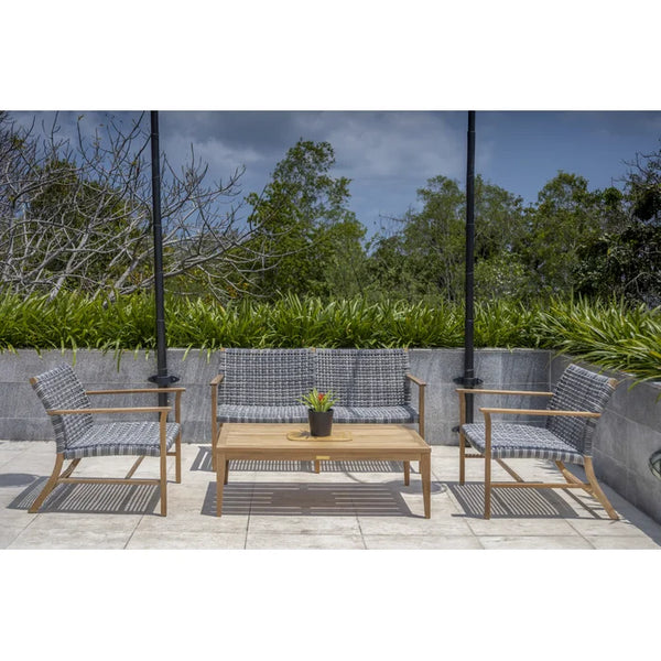 CATHERINE TEAK Club Settee