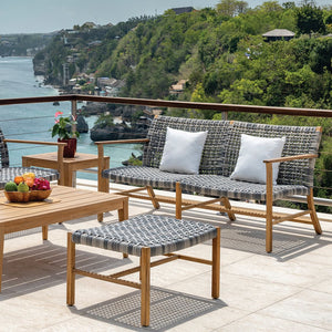 CATHERINE TEAK Club Settee