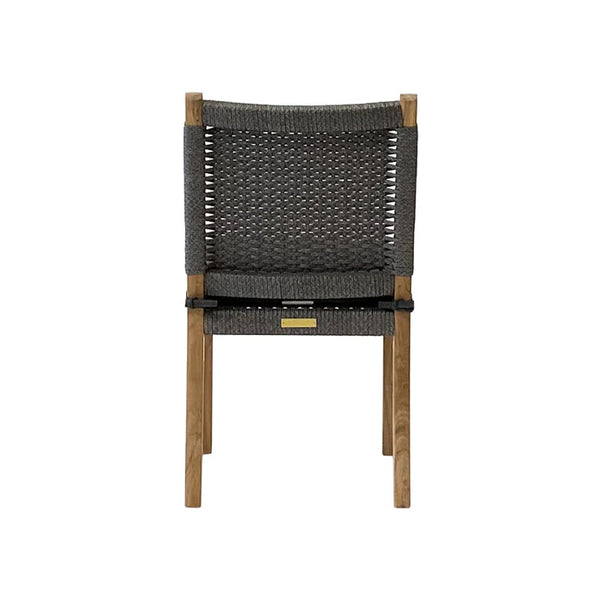 HUDSON Dining Side Chair - Charcoal rope