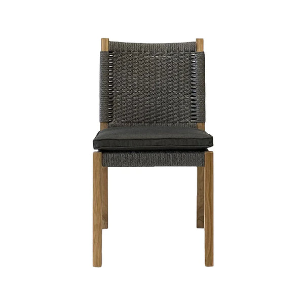 HUDSON Dining Side Chair - Charcoal rope