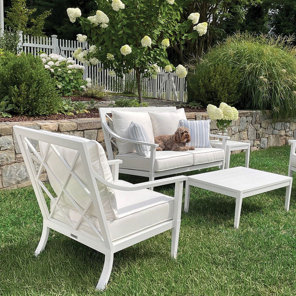 MEREDITH ALUMINIUM Ottoman