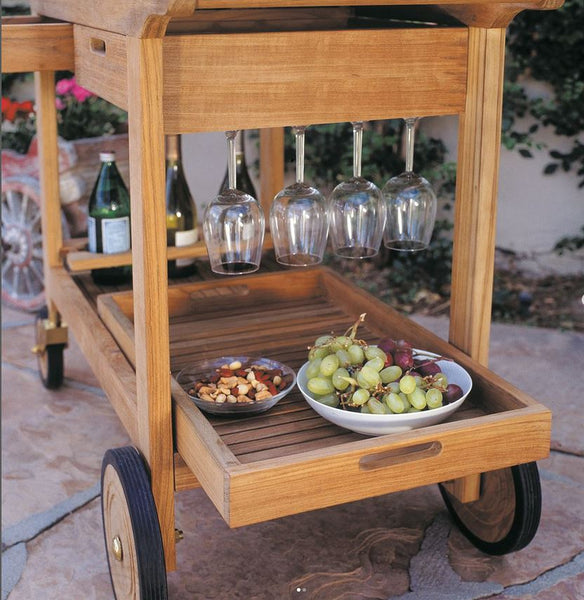 TEAK SERVING CART