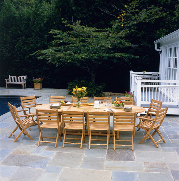 ESSEX OVAL EXTENSION TABLE 203-290cm