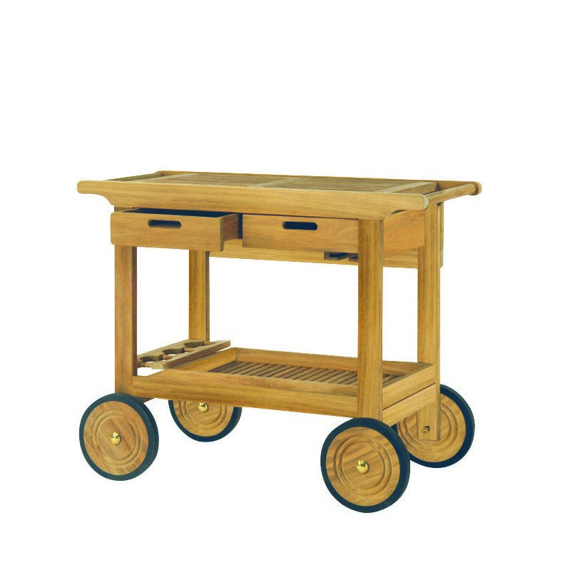 TEAK SERVING CART