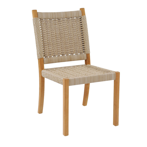 HUDSON Dining Side Chair - Charcoal rope