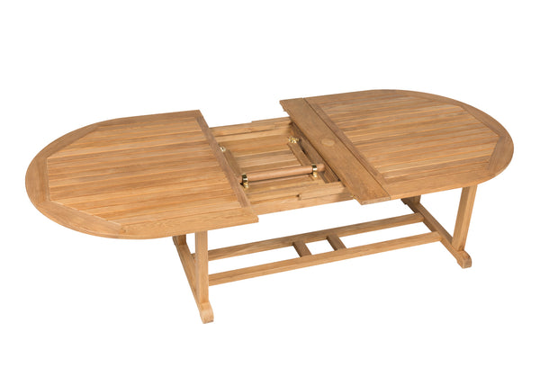 ESSEX OVAL EXTENSION TABLE 203-290cm